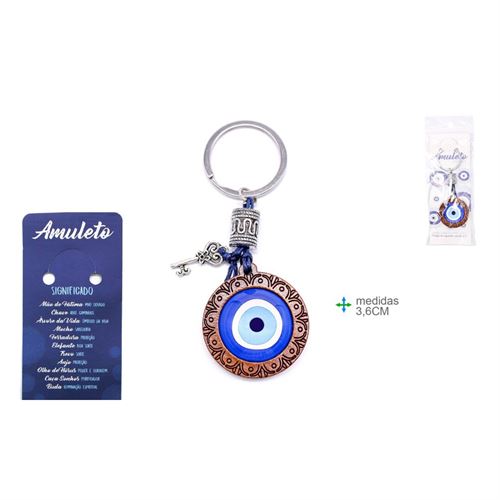 OT-75787 PORTA CHAVES OLHO TURCO 3,6CM