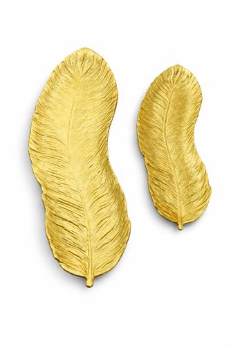 127034933 FOLHA DECORATIVA DOURADA 11X39CM