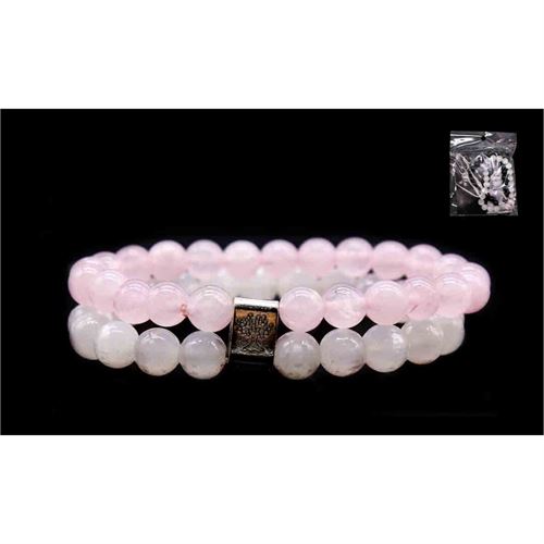 OT-75333 Pulseira Selenita Quartz Rosa 8mm