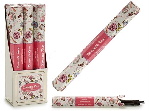 59143 INCENSSO 16 BARRAS ROSAS