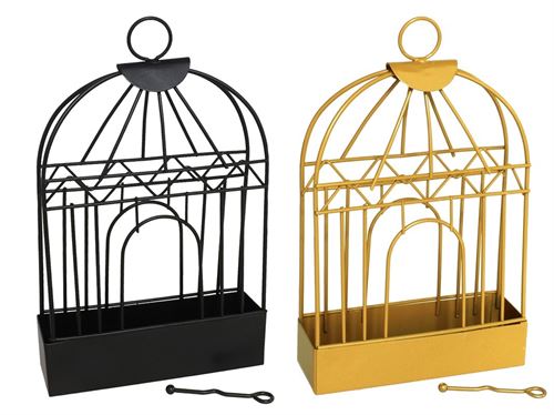 139210 PORTA INCENSO GAIOLA METAL 0,5X13X4,5 2SORTIDOS