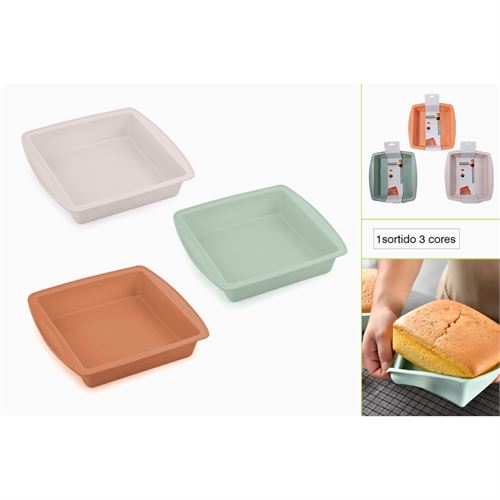P090794505 FORMA SILICONE KT121010-1-SORT.3 P/BOLO C/PEGA 26.5x24x5CM