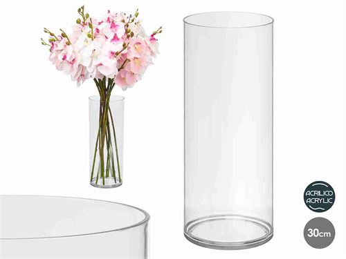 11008 JARRA ACRILICA 12X30CM