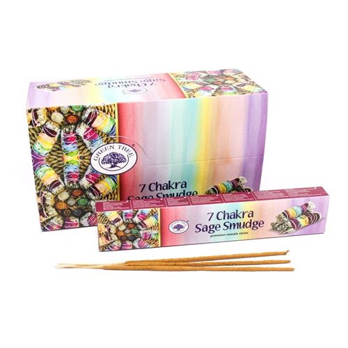 8902276104869 INCENSO TOCHA  SALVIA E 7 CHAKRAS GR TREE 15GR