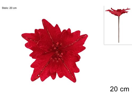 356716 HASTE FLOR VELUDO 20CM