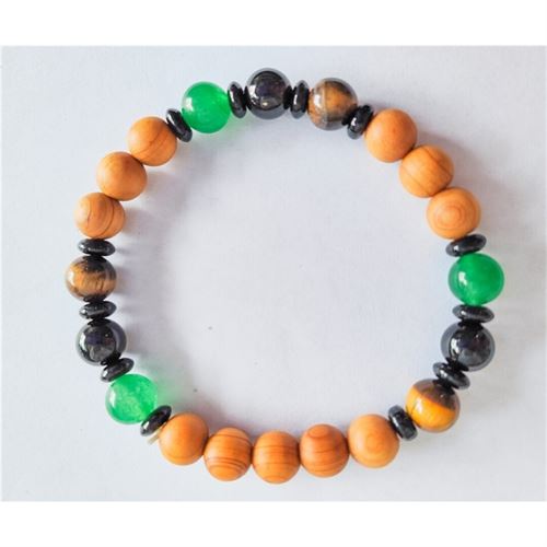 OT-76091 PULSEIRA 8MM BOA SORTE C/PEDRA