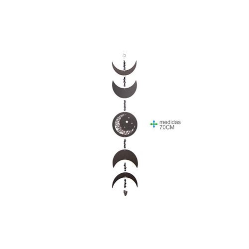 EE-76581 PENDENTE LUNAR PEDRA LUA 70CM