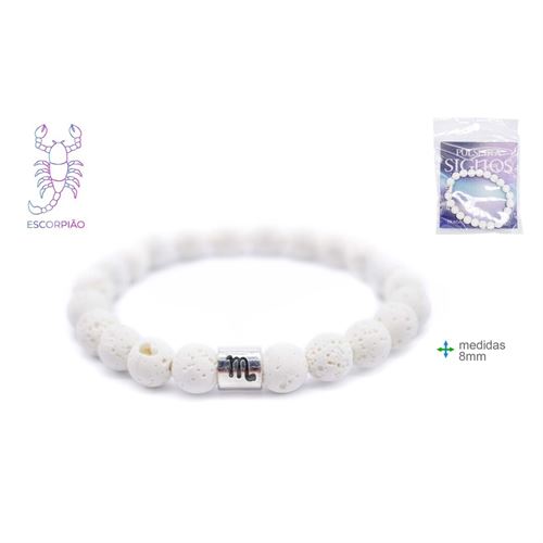 OT-76534 PULSEIRA SIGNO ESCORPIAO 8MM