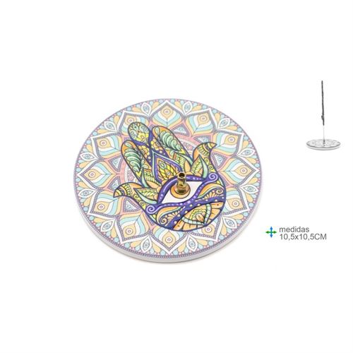 PI-76844 QUEIMADOR CERÂMICA MÃO FÁTIMA 10,5X10,5CM