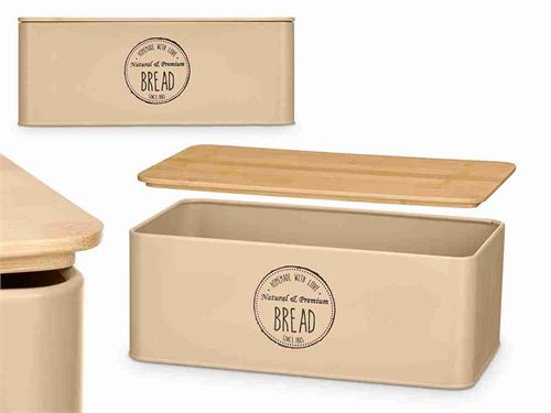 13020 CAIXA PAO BEJE TAMPA BAMBU