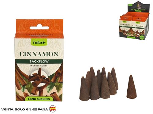 47588 INCENSO CONE X10 TULASI CINNAMON