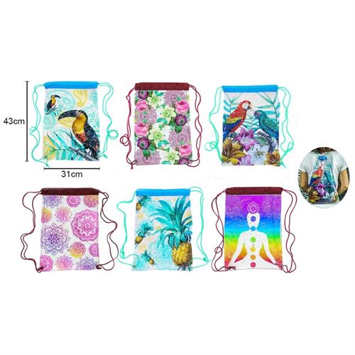 CP-71856 MOCHILA POLIESTER TRANSPARENTE 43X31CM