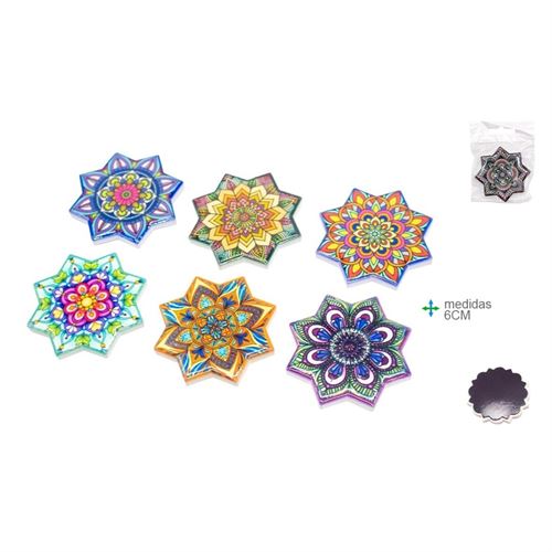 IM-76190 ÍMAN CERÂMICA MANDALA 6CM
