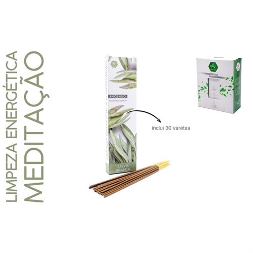 762065 INCENSO AROMARTE SÁLVIA BRANCA 50GR