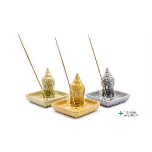 PI-74804 QUEIMADOR INCENSO CERAMICA 9x9x9cm (6unid)