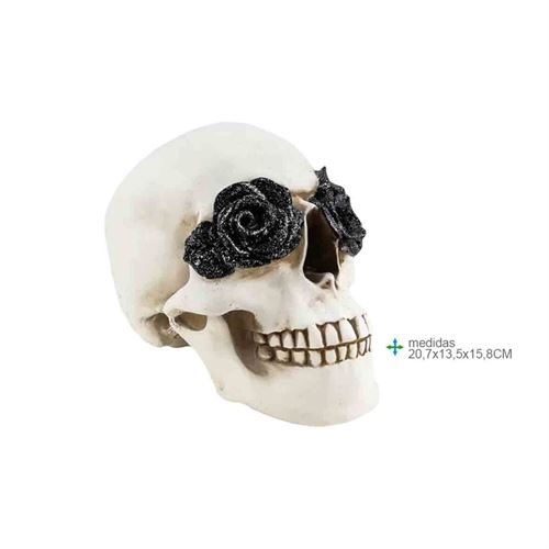 CR-75379 CAVEIRA RESINA 20,7x13,5x15,8cm