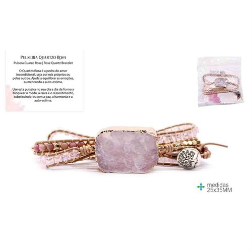 OT-74855 PULSEIRA CABEDAL Q. ROSA 25x35mm