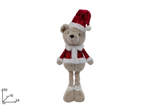 347738 URSO NATAL 50CM PELUCIA