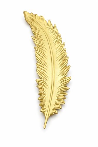 127034931 FOLHA DECORATIVA DOURADA 18X59CM