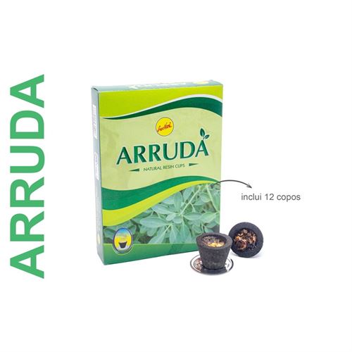 25336 COPOS DE CARVÃO  C/RESINAS NAT. ARRUDA 12PCS