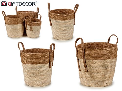 CESTOS VERGA RED BICOLOR 34X32 SET3