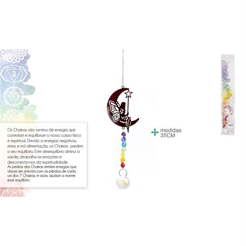 PM-77179 CAPTADOR DE ENERGIA 7 CHAKRAS C/ LUSA 35CM
