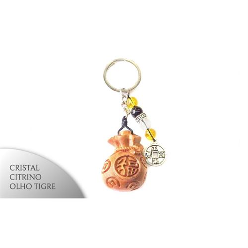 OT-75821 PORTA CHAVES DINHEIRO COM PEDRA