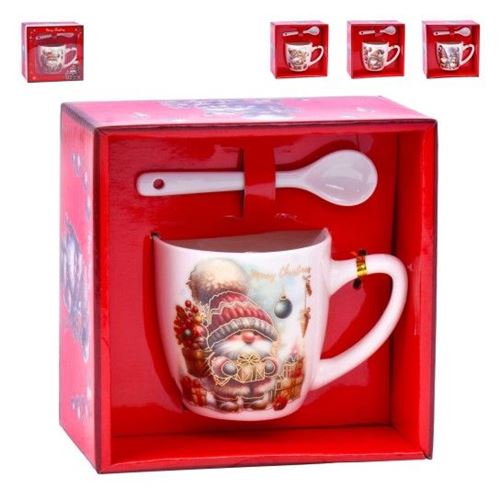 073660 CANECA C/COLHER 9X9CM SK 207-366