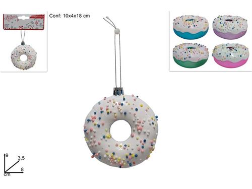 188867 PENDENTE DONUT 9CM SRT