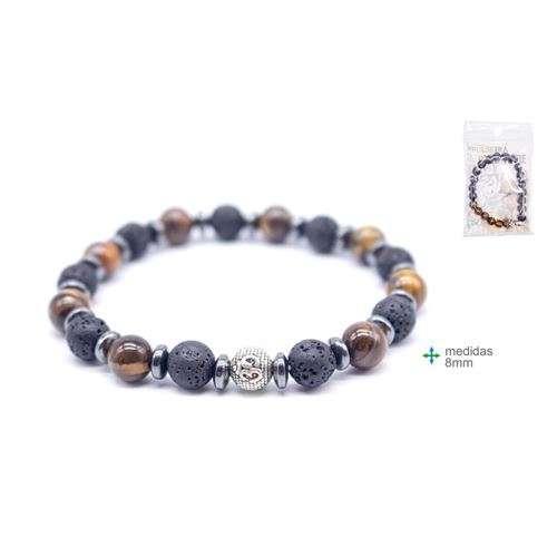 OT-76317 PULSEIRA OLHO DE TIGRE 8mm