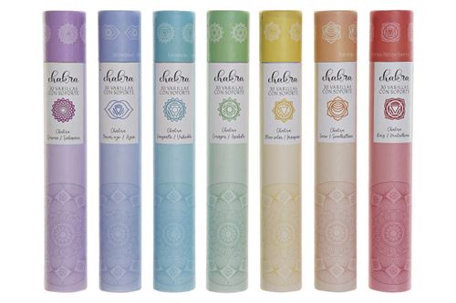 IN-186239 INCENSO STICK SET 30 AROMA 35X19,5X29 CHAKRAS 7 MOD