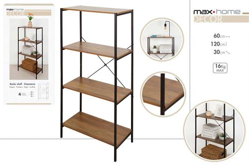 18455 ESTANTE 5 PRATELEIRAS 60X30X120CM