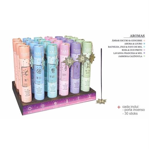 IN-75491 Incenso Tarot - 30 Sticks cada - 6 aromas