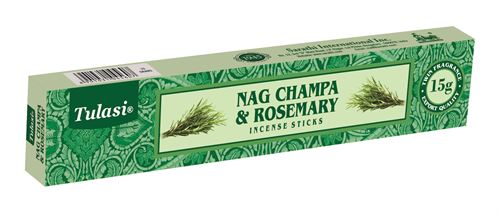 128.NC034 INCENSO TULASI NAG CHAMPA FLAT ALECRIM