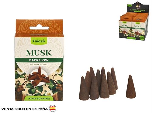47595 INCENSO CONO X10 TULASI MUSK