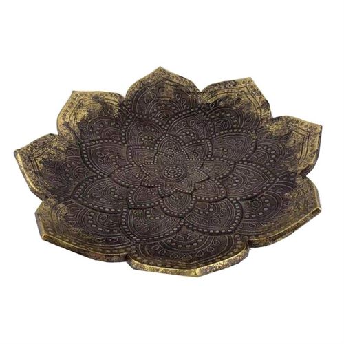 TR-75906 Taça Flôr de Lótus Resina 29,6x29,6x6,4cm
