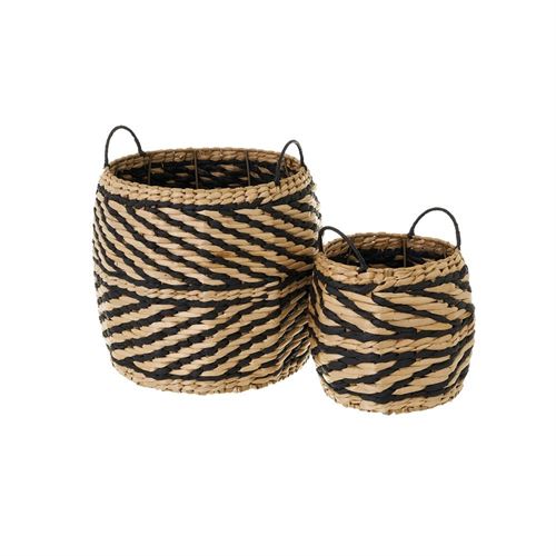 CESTOS FIBRA NATURAL SET2 32X32X34