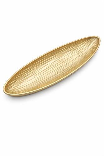 127034934 PRATO DECORATIVO DOURADO 17X60CM