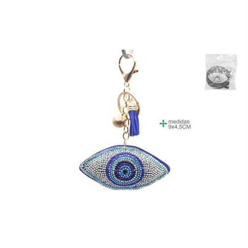 OT-77707 PORTA CHAVES OLHO TURCO 9x4.5cm