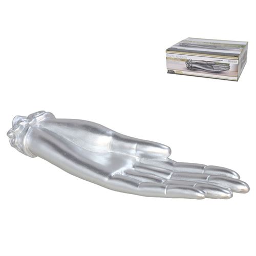 213118 PORTA-INCENSO SILVER HAND 19,7X4,8X2,5CM