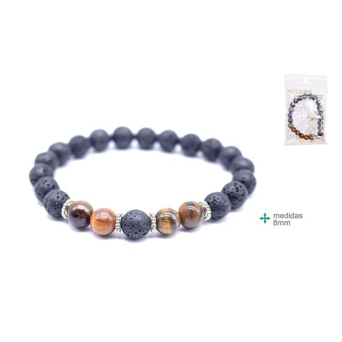 OT-76318 PULSEIRA OLHO DE TIGRE 8mm