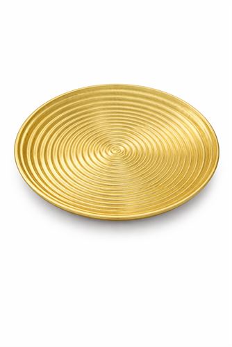 127034936 PRATO DECORATIVO DOURADO 35CM
