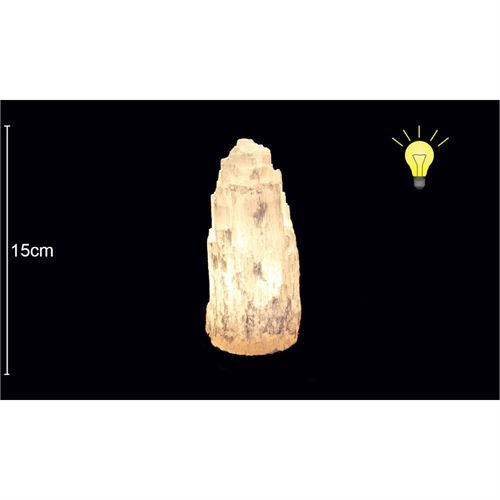 LS-72891 Candeeiro Selenita s/base Aprox.15cm