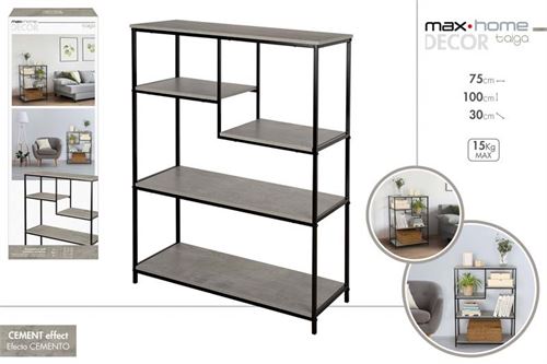 18461 ESTANTE ASSIMETRICA 75X30X100CM