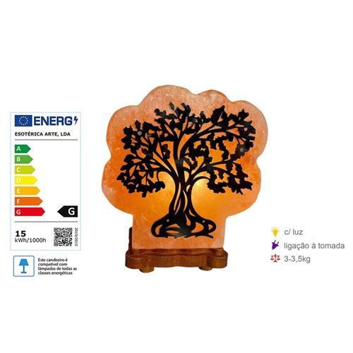 LS-76571 CANDEEIRO DE SAL ÁRVORE VIDA 3-3,5KG