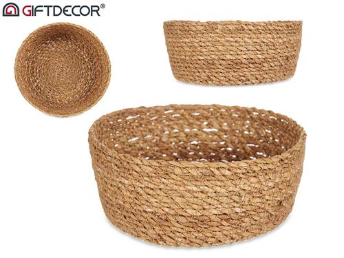 CESTO MATERIAL VEGETAL RED NAT 17 x 17 x 7 cm.