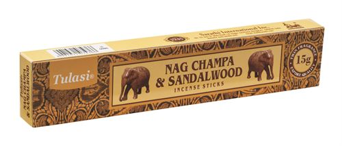 128.NC009 INCENSO TULASI NAG CHAMPA FLAT SANDALWOOD