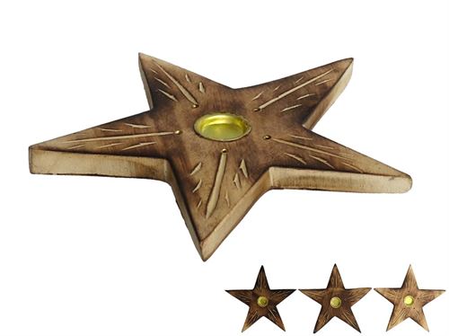 137049 QUEIMADOR INCENSO MADEIRA 13CM