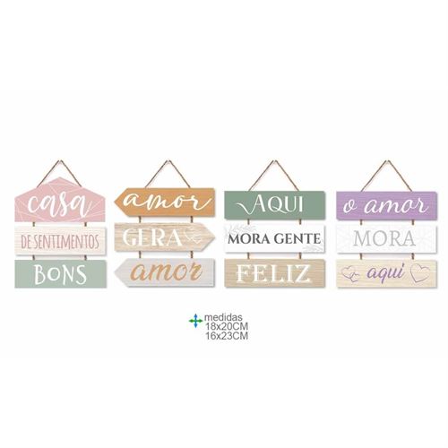 Placas de Parede c/ Frases