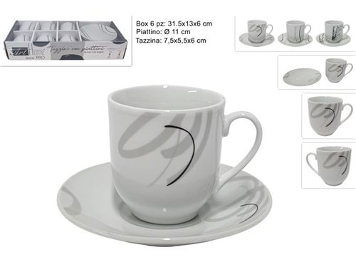 636268 CHAVENA CAFE CERAMICA CJ.6 3SORT